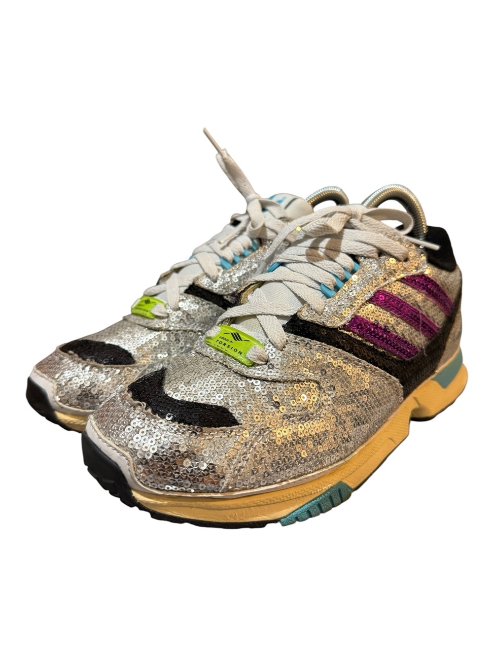 Adidas Originals ZX 4000 Sequin Sneakers FY4826 Women's Sz 7
